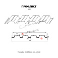 Профилированный лист Н-60x845-A NormanMP (ПЭ-01-9003-0,5)