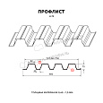 Профилированный лист Н-75x750-B (ПЭ-01-7024-0,7)