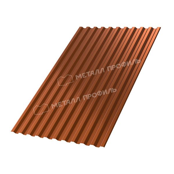 Профилированный лист С-21x1000-A (AGNETA_Д-03-Copper-0,5), цена 46.54 руб.: купить в Гродно.