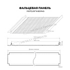 Фальцевая панель Металл Профиль FASTCLICK-В (VikingMP-01-7024-0.45)