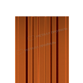 Штакетник металлический МП TRAPEZE-T 16,5х118 (AGNETA-03-Copper\Copper-0.5)