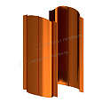 Штакетник металлический МП ELLIPSE-O 19х126 (AGNETA-20-Copper\Copper-0.5)